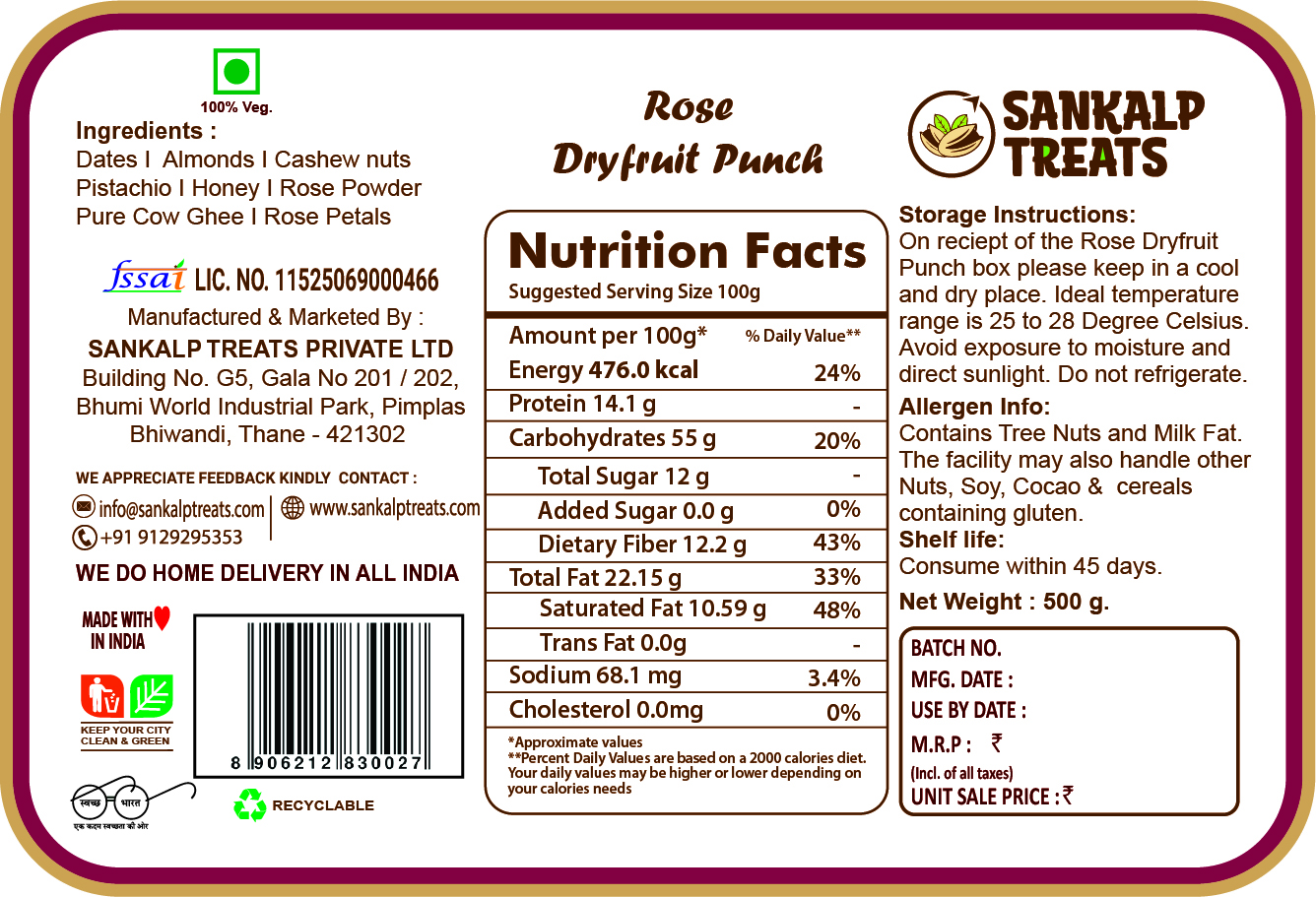 Rose Dryfruit Punch - Image 4